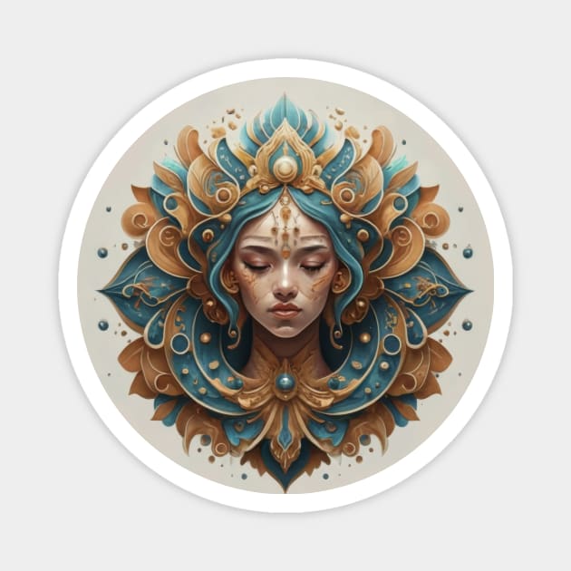 Modern Spirituality Design Magnet by byNIKA